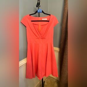 Elegant Coral Dress